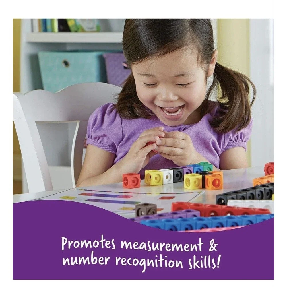 Learning Resources MathLink Cubes Early Math Activity Set - 115 Pieces-ages 4+